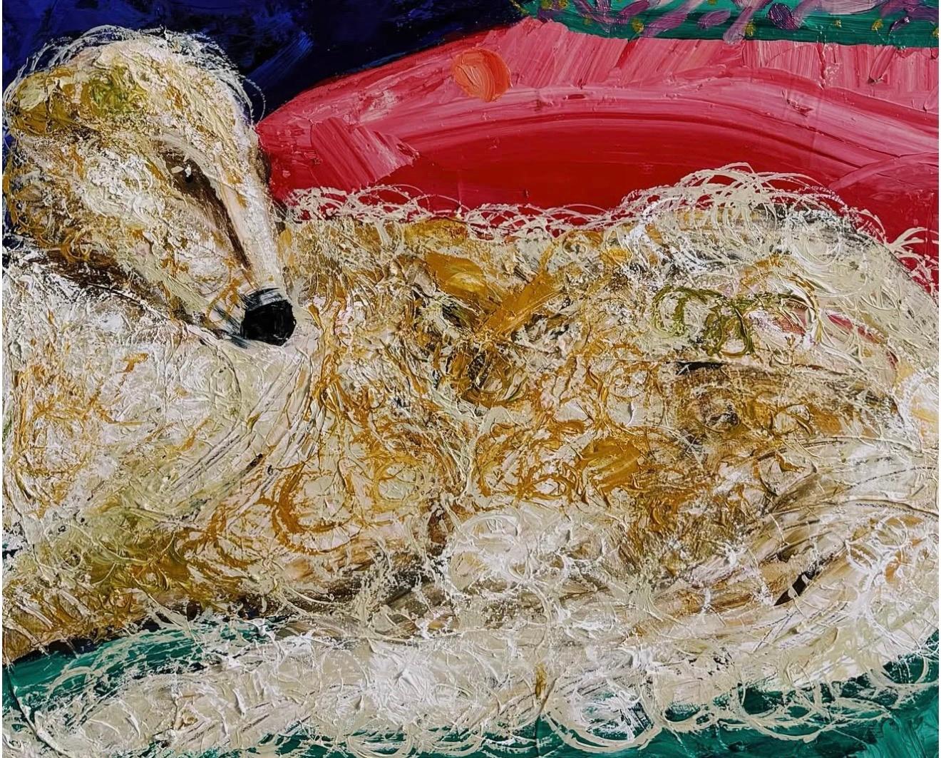 Loneliness embraces me instead of you, 120x100cm, acrylic on canvas
