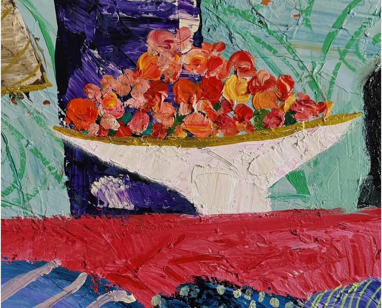 Loneliness embraces me instead of you, 120x100cm, acrylic on canvas For Sale 1