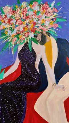 Lovers , 120x100 cm, acrylique sur toile