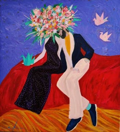 Lovers , 120x100 cm, acrylic on canvas