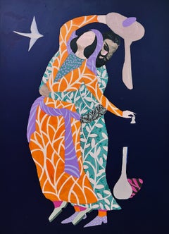 Amantes, 150x110cm, acrílico sobre lienzo