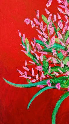 Magnolia, 170x170 cm, acrylique sur toile