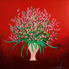 Magnolia, 170x170 cm, acrylic on canvas