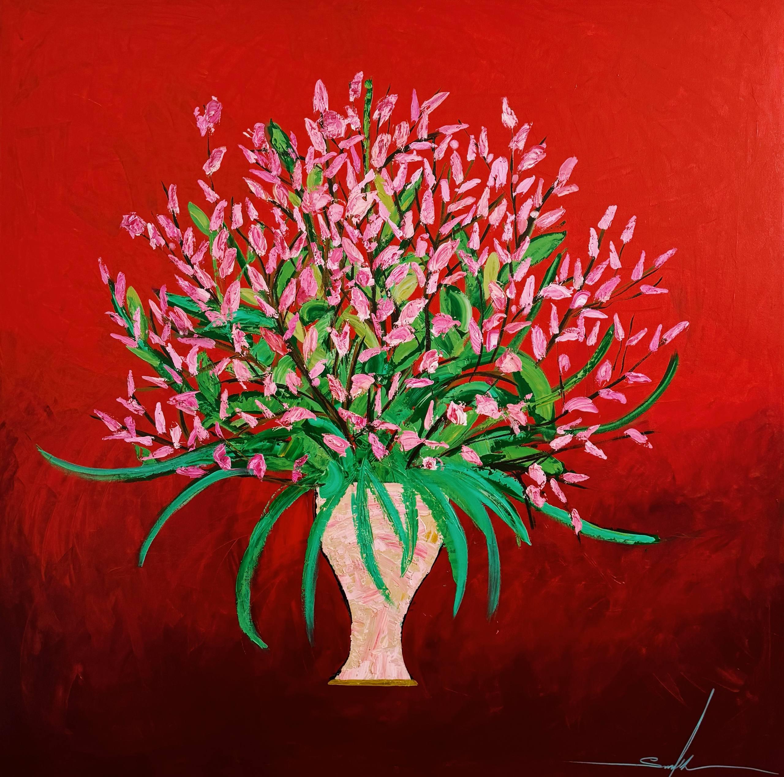 Magnolia, 170x170 cm, acrylic on canvas