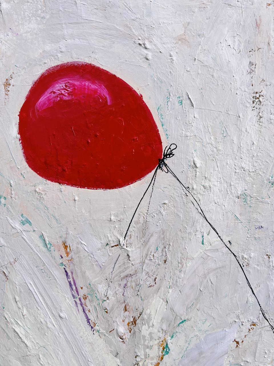 Malinconia, 90x90cm, acrilico su tela - Painting Contemporaneo di Majnun