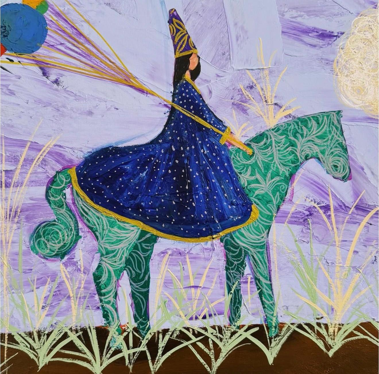 Memories of the Future, 125x125cm, acrylic on canvas For Sale 2