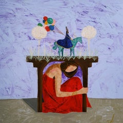 Memorie del futuro, 125x125cm, acrilico su tela