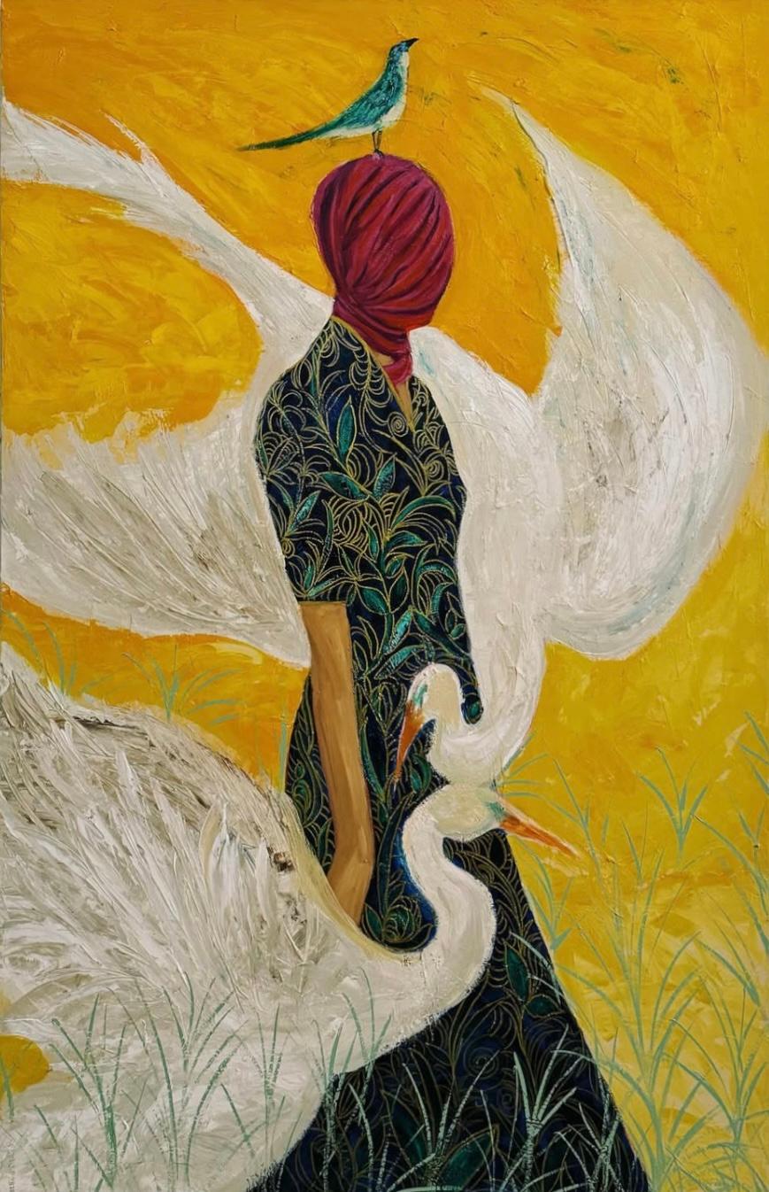 Muse, 140x90 cm, acrylic on canvas