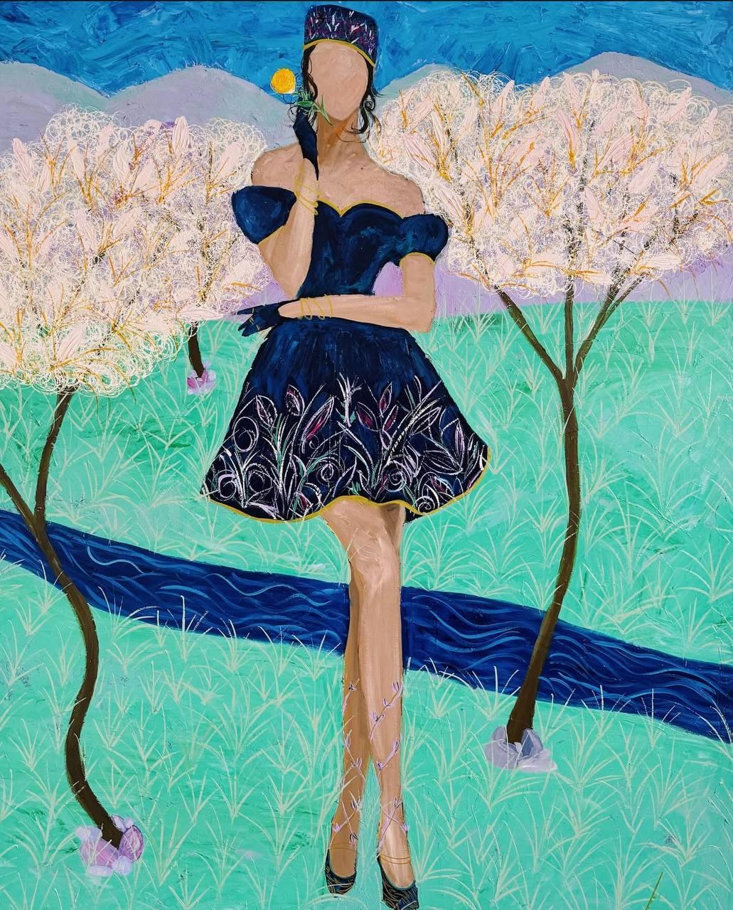 Muse, 150x110cm, acrylique sur toile