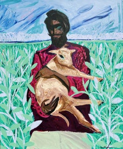 Autorretrato, 120 x 100 cm, acrílico sobre lienzo
