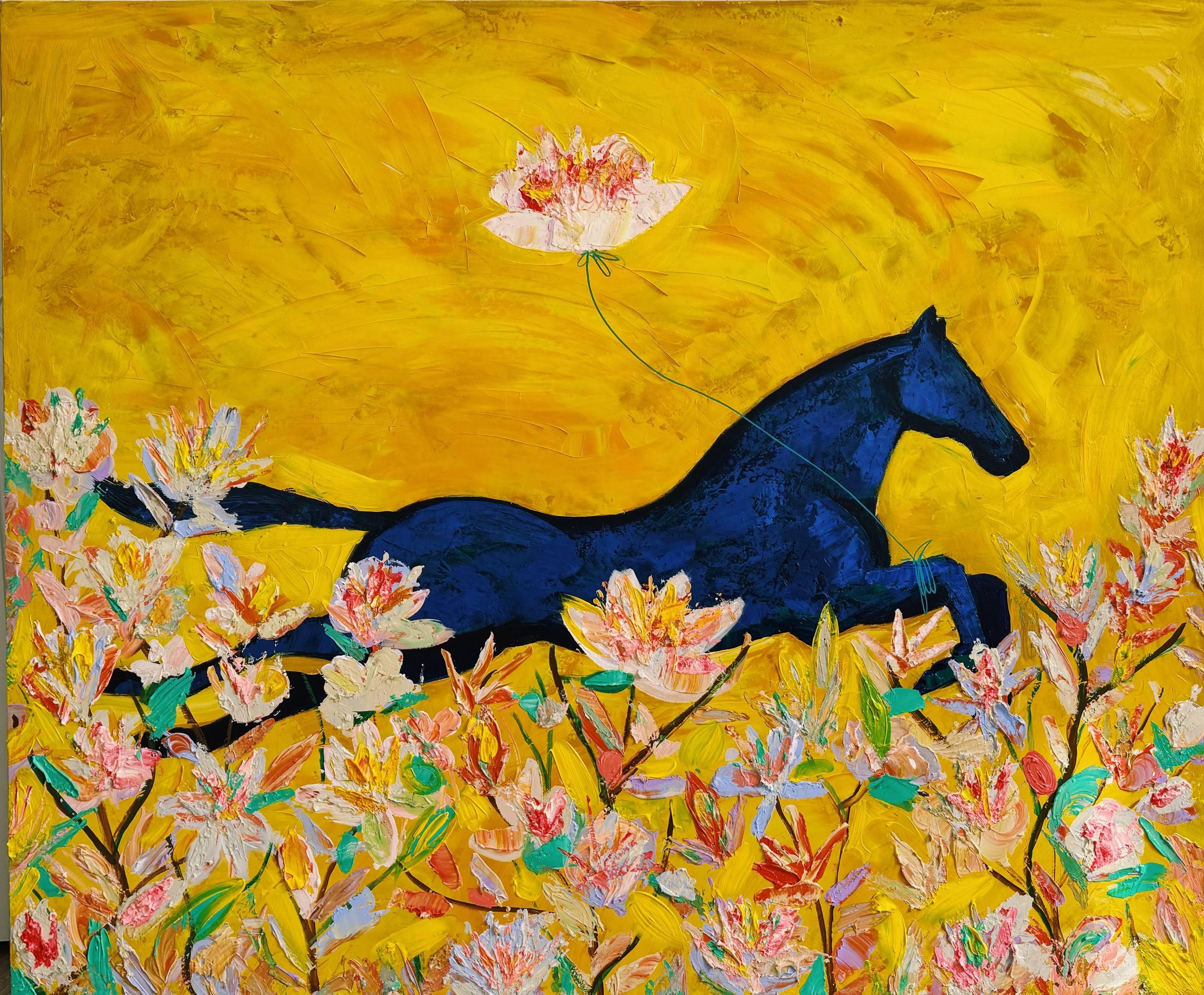 Series "Horses", 100x120 cm, acrylic on canvas