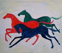 Series "Horses", 100x120 cm, acrylic on canvas
