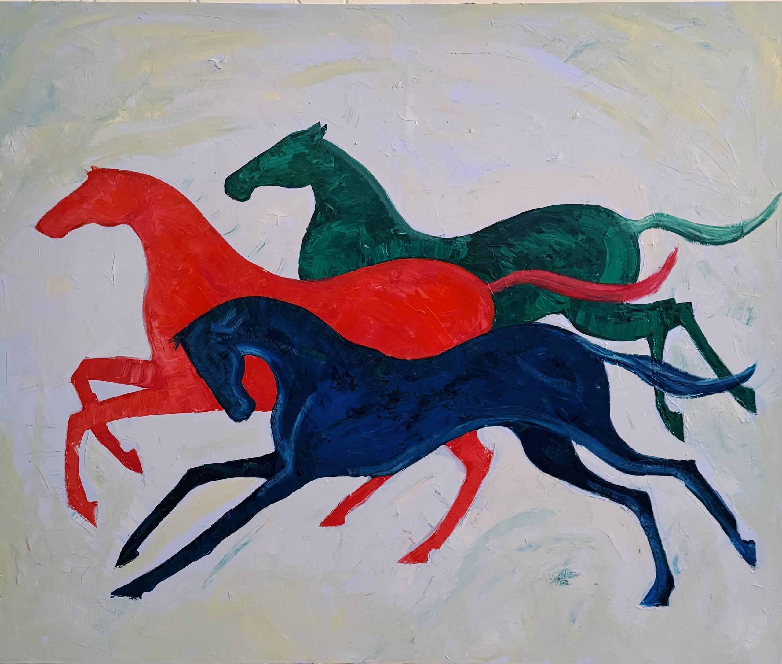 Series "Horses", 100x120 cm, acrylic on canvas