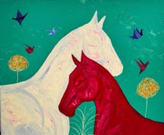 Series "Horses", 100x120 cm, acrylic on canvas