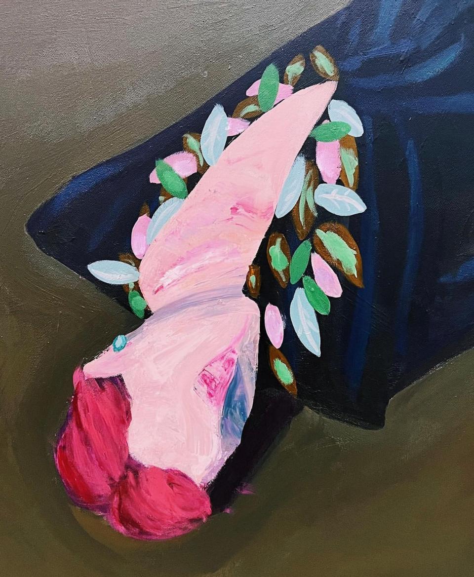 Musa solitaria, 150x110cm - Art Contemporáneo de Majnun