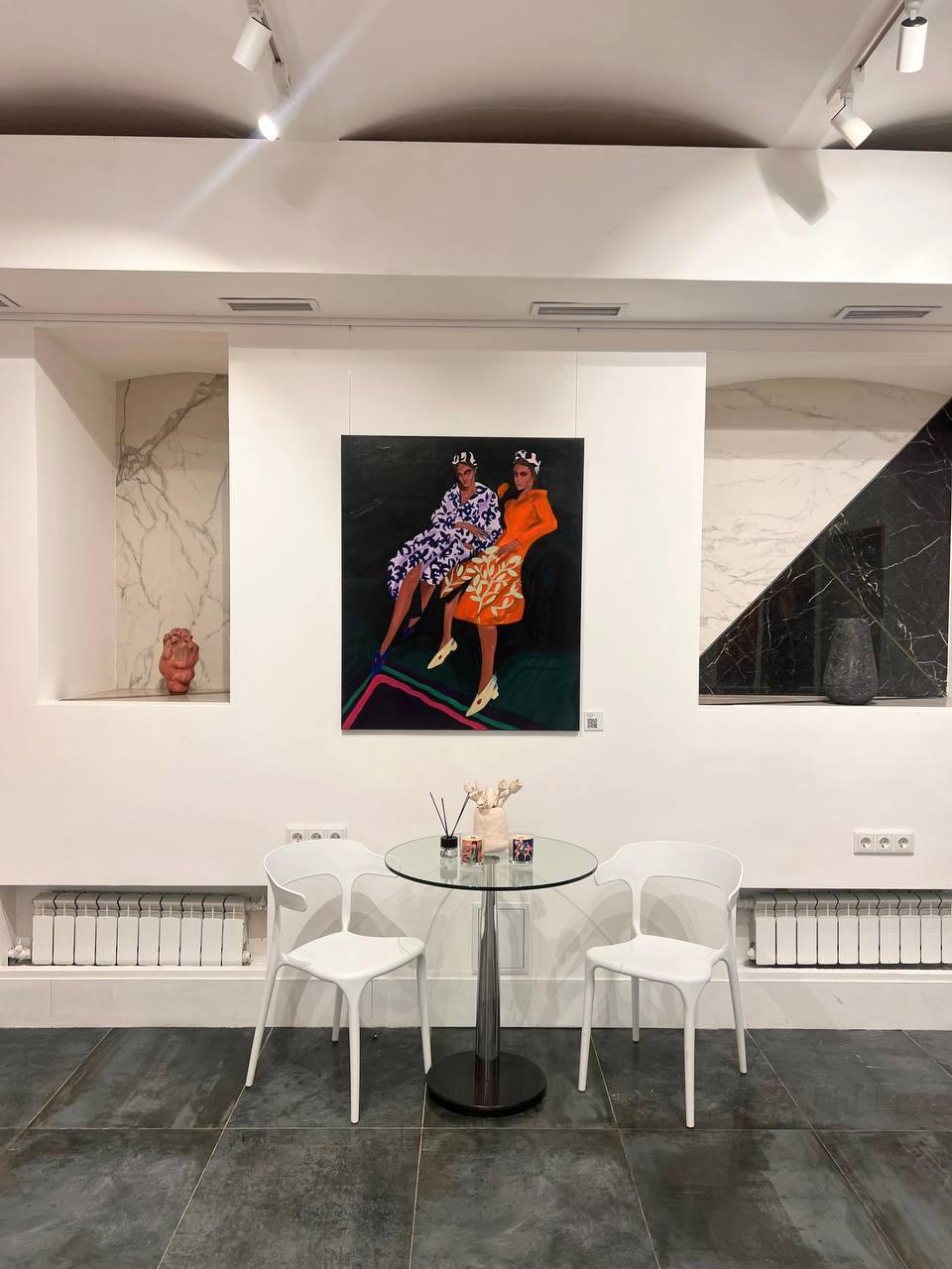 Sorelle, 110x90cm - Art Contemporaneo di Majnun