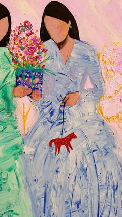 Sisters , 130x180 cm, acrylic on canvas