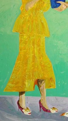„Schwestern“, 180 × 140 cm, Acryl auf Leinwand