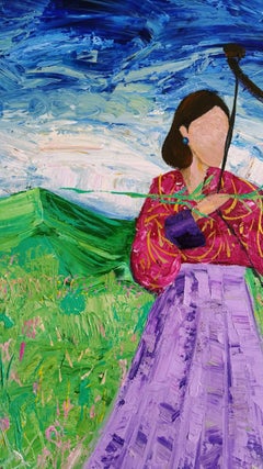 The flower of our love , 84x67 cm, acrylic on canvas