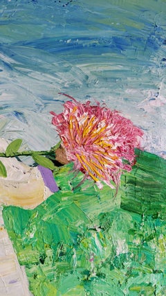 La flor de nuestro amor , 84x67 cm, acrílico sobre lienzo