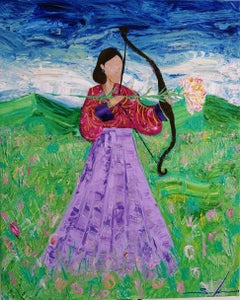 The flower of our love , 84x67 cm, acrylic on canvas