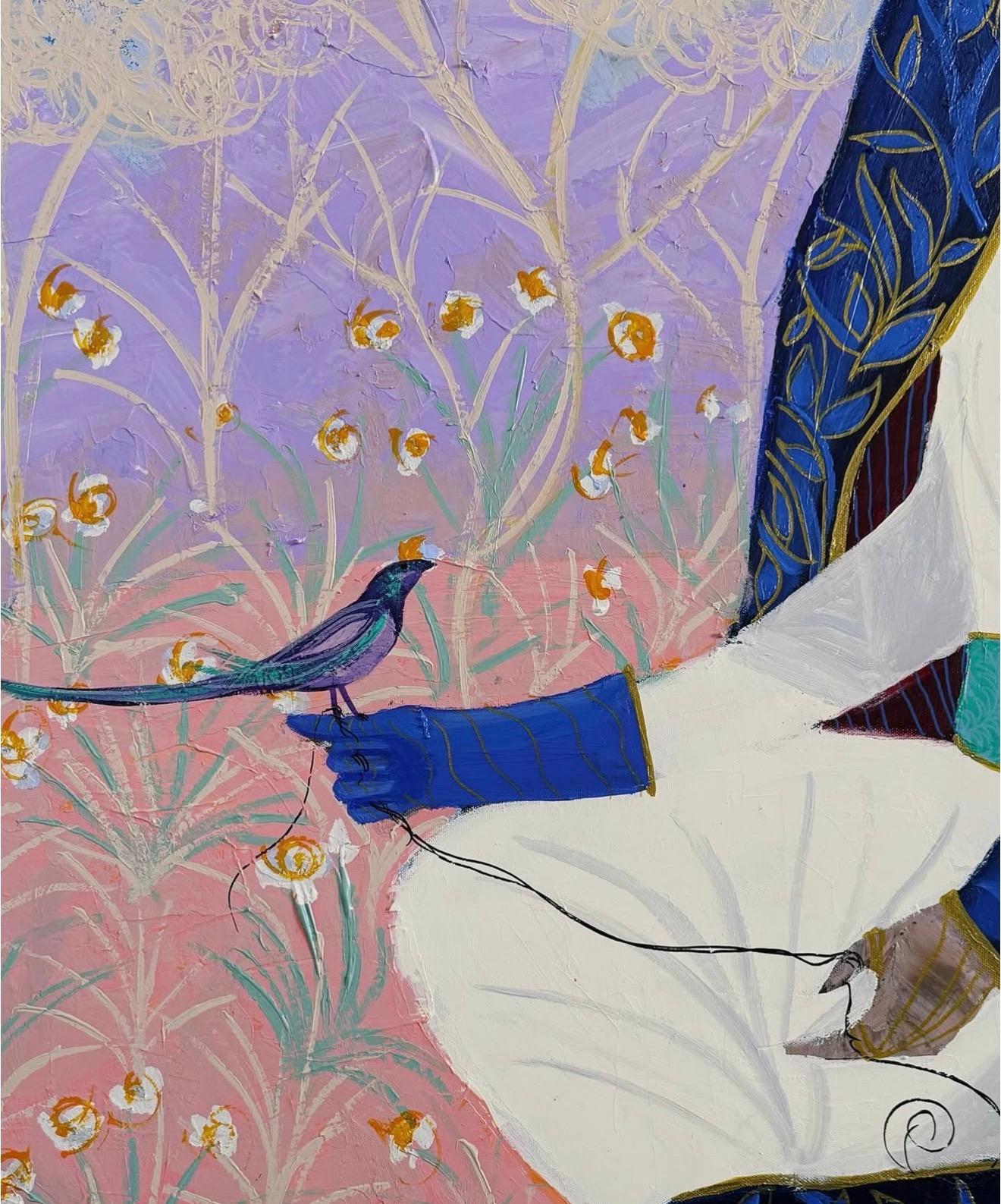 The silence of separation, 120x100cm, acrylic on canvas For Sale 1