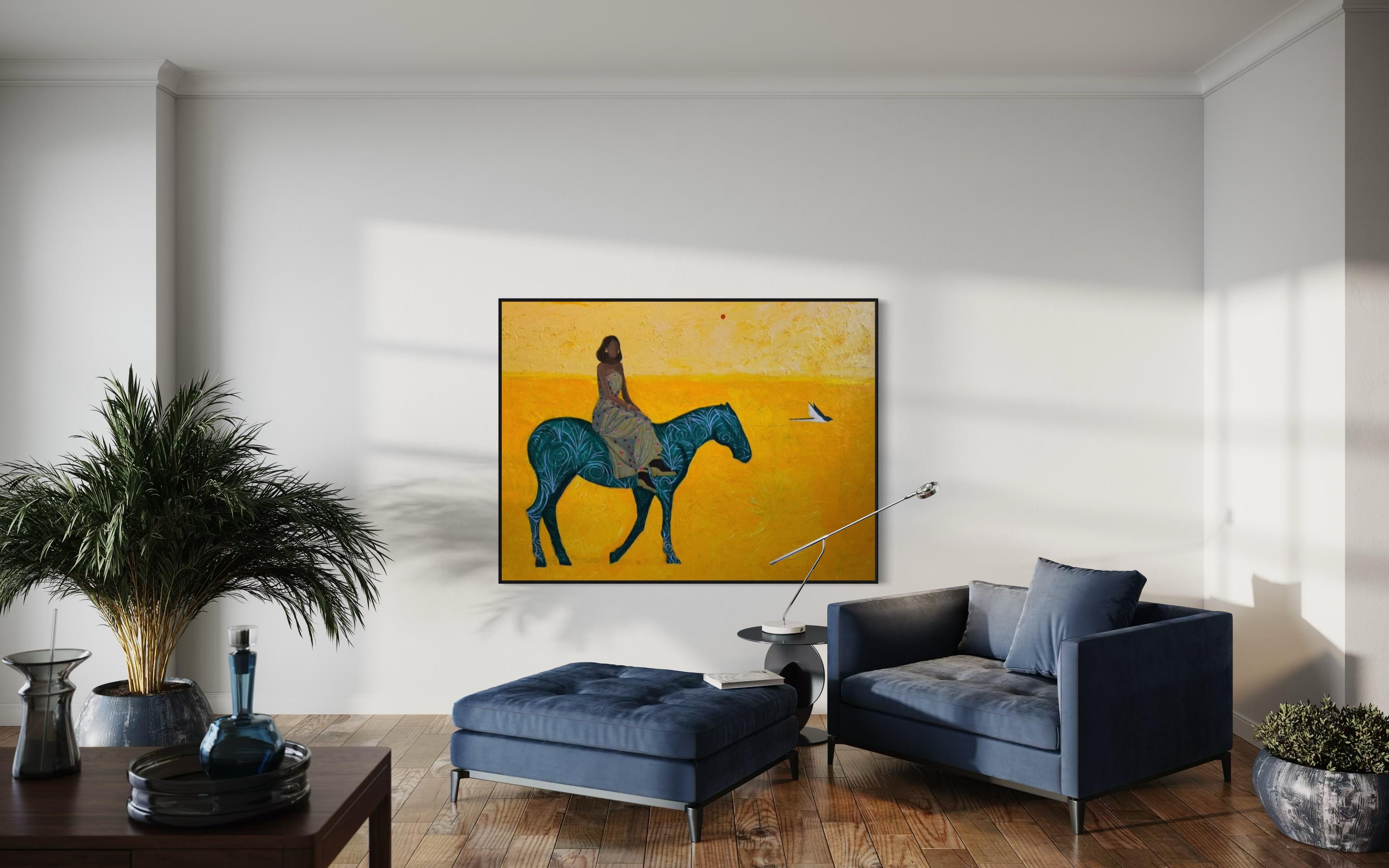 Donde los sueños puedan llegar, 130x180cm, acrílico sobre lienzo en venta 4
