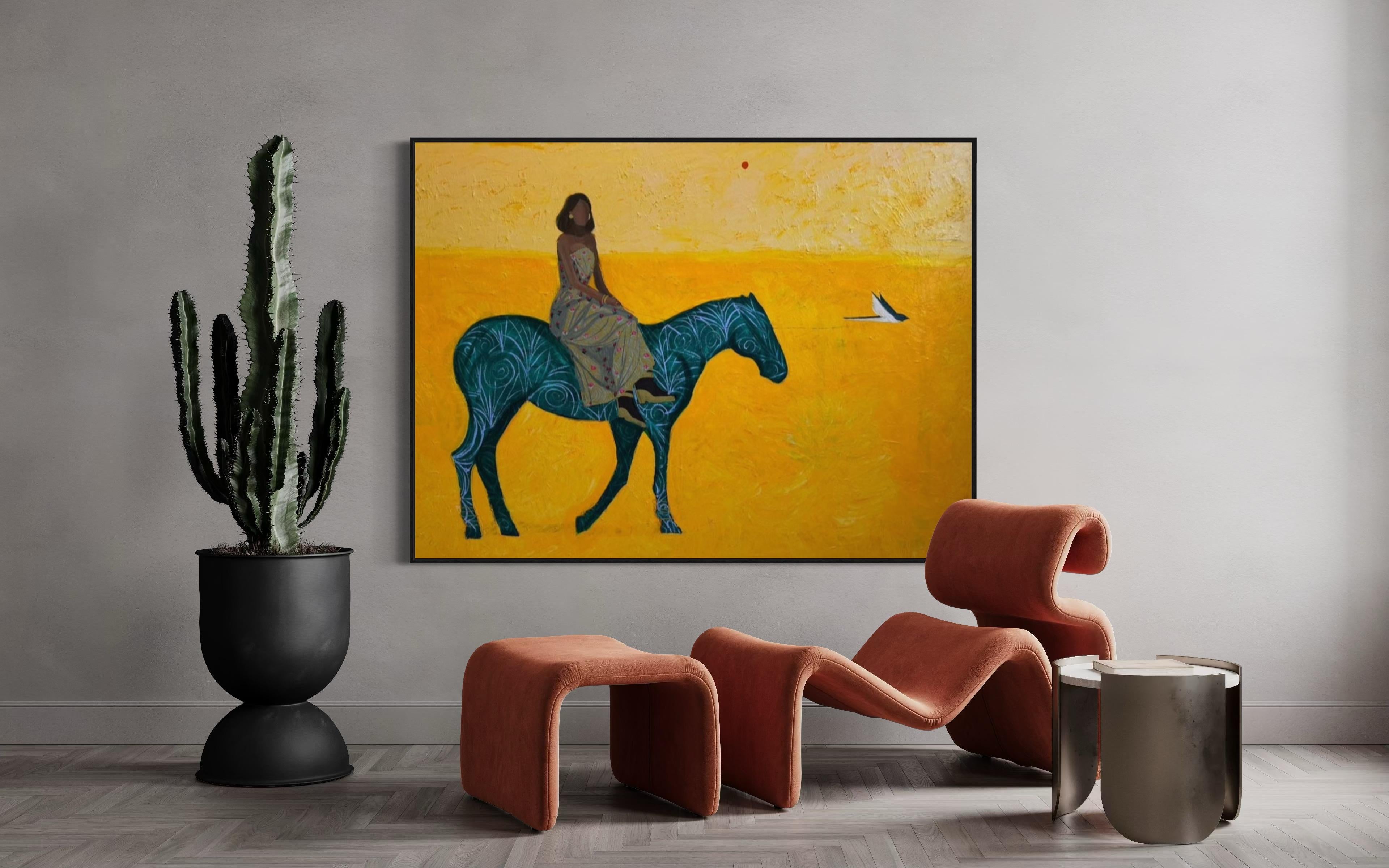 Donde los sueños puedan llegar, 130x180cm, acrílico sobre lienzo en venta 5