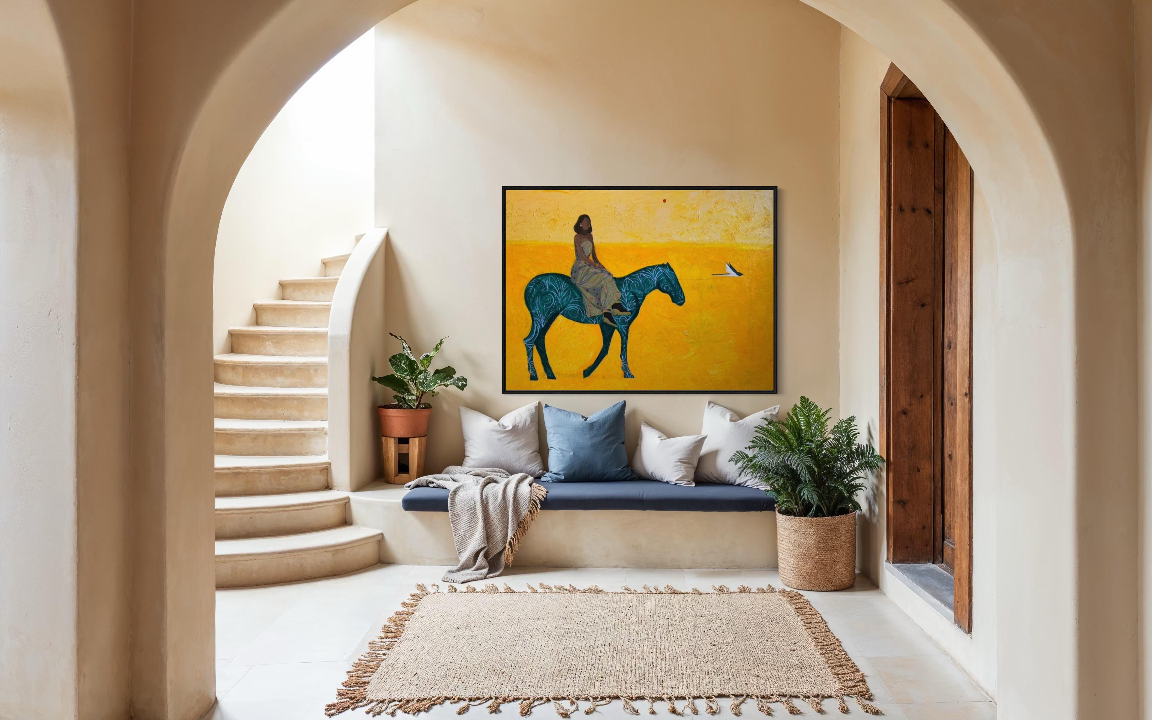 Donde los sueños puedan llegar, 130x180cm, acrílico sobre lienzo en venta 6