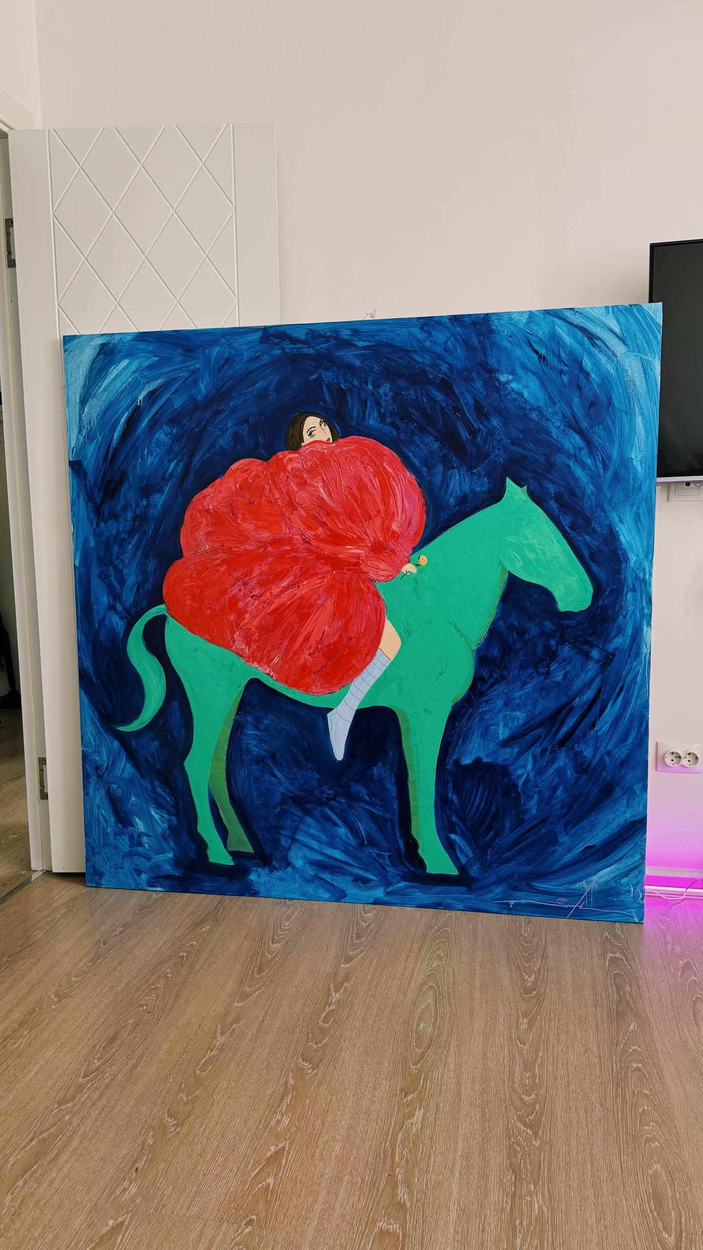 Wo die Träume kommen, 150x150 cm