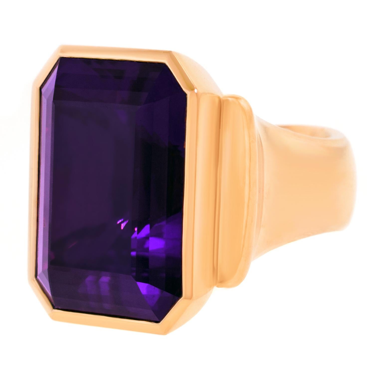 Majo Fruithof Massive Amethyst Ring 2