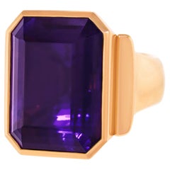 Bague Majo Fruithof en améthyste massive