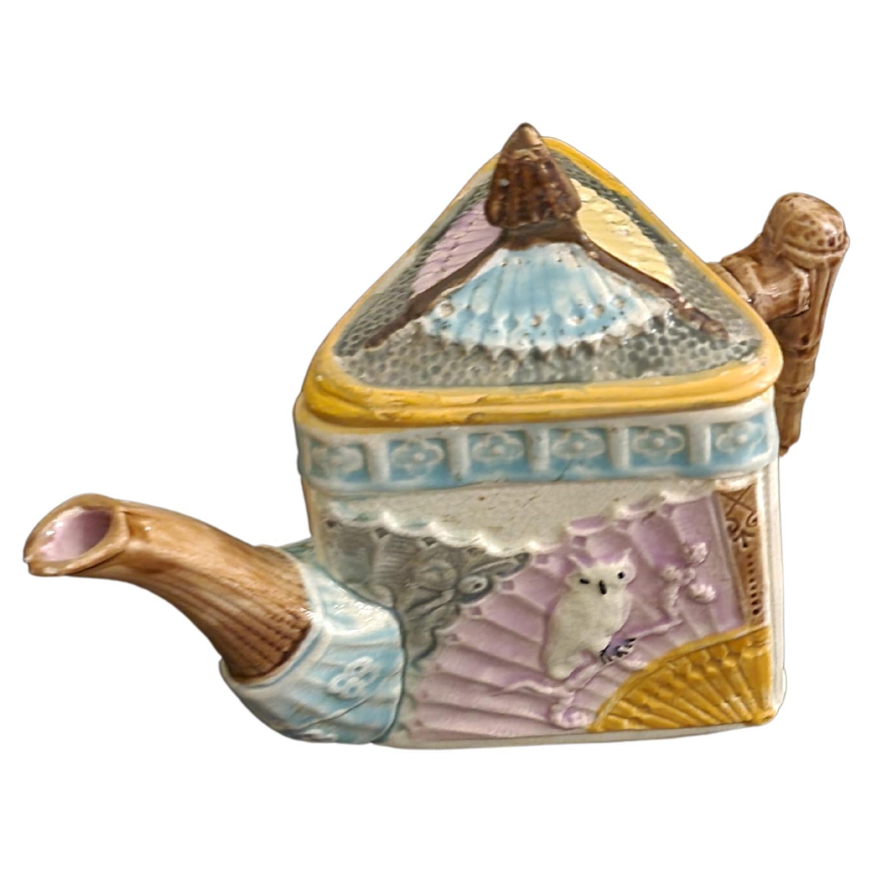 Large Victorian Measham Bargeware Teapot, circa 1880 For Sale at 1stDibs