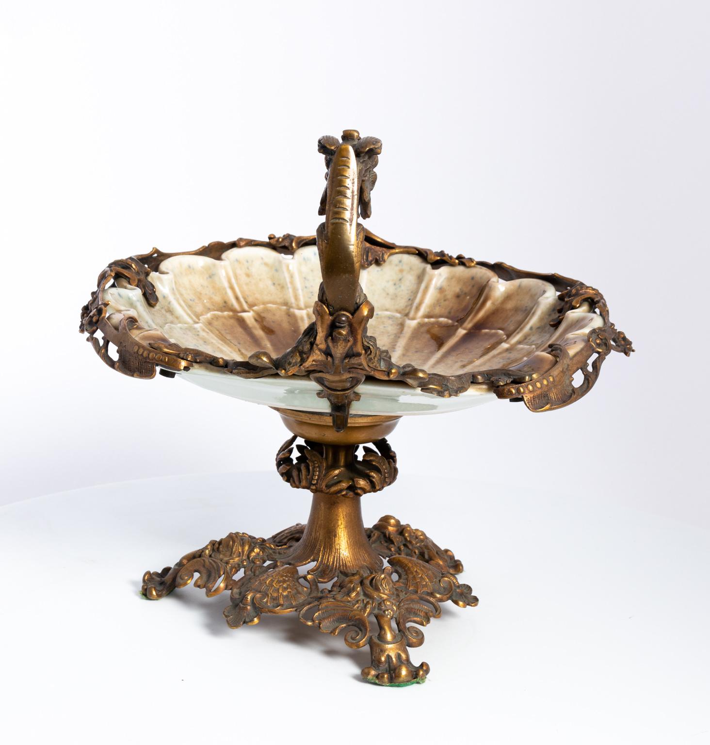 vintage centerpieces and tazzas