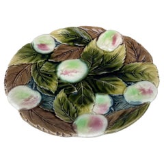 Majolica Apples Plate Orchies, circa 1900