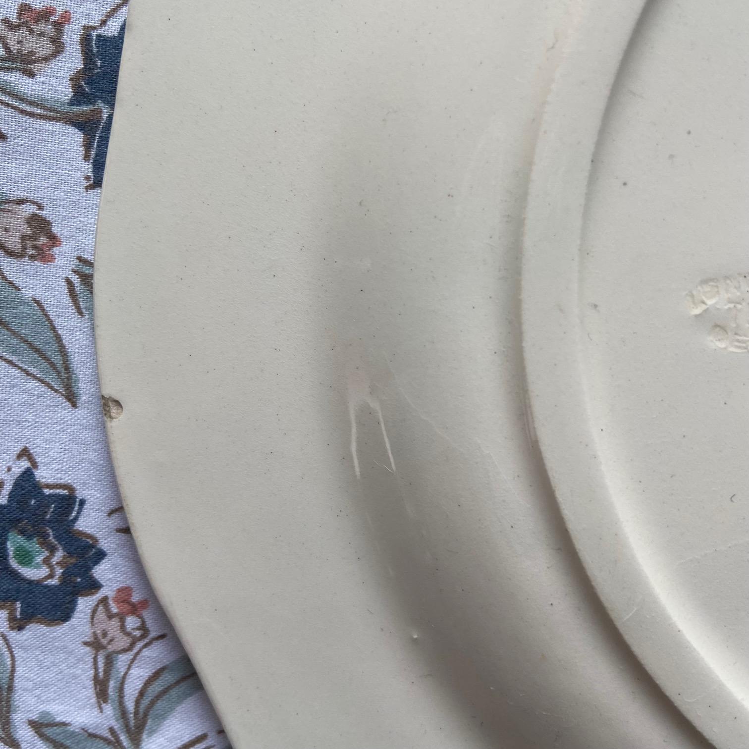 Piatti in maiolica con asparagi Art Nouveau Longchamps in vendita 5