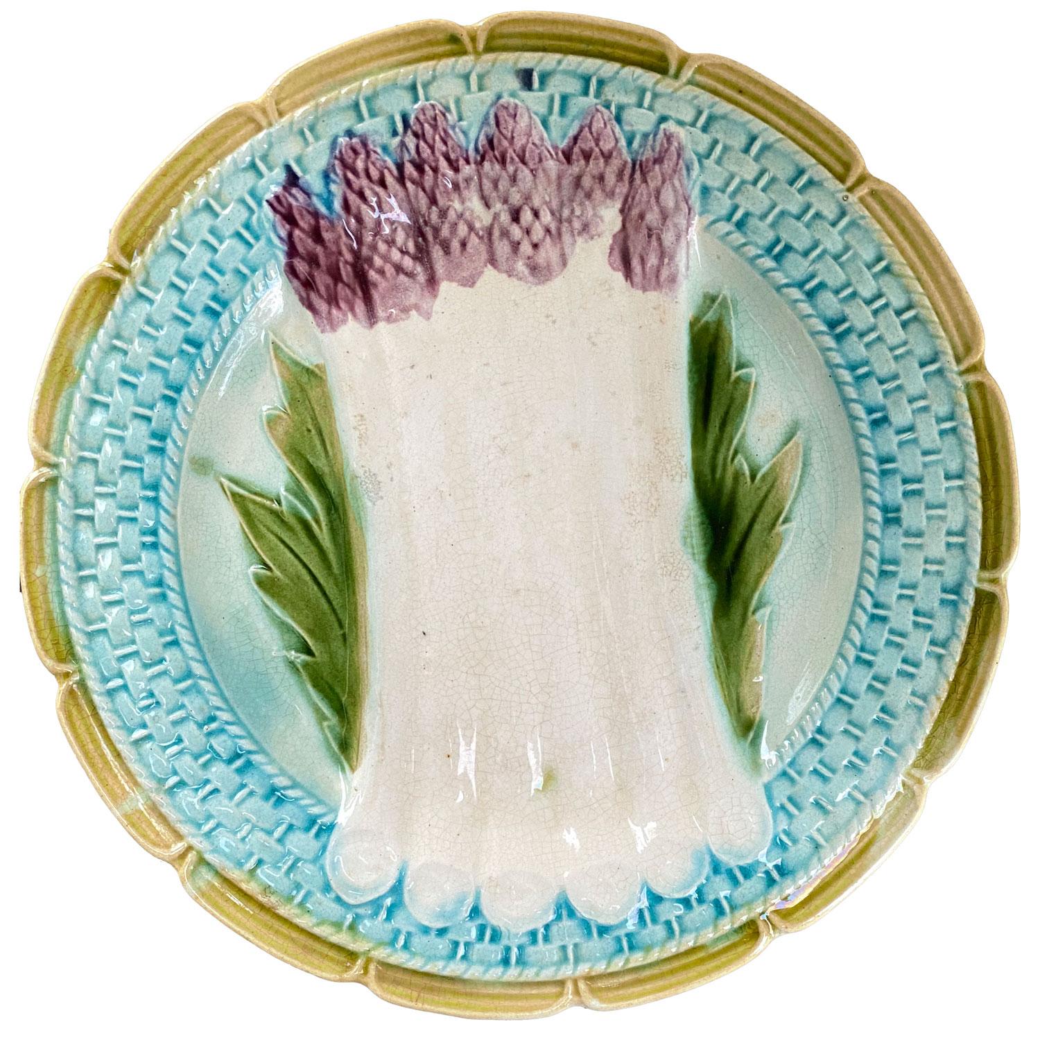 asparagus plates antique