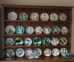 Majolica Asparagus Platter Orchies, circa 1880