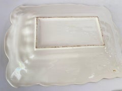 Majolica Asparagus Server Platter  circa XX Century