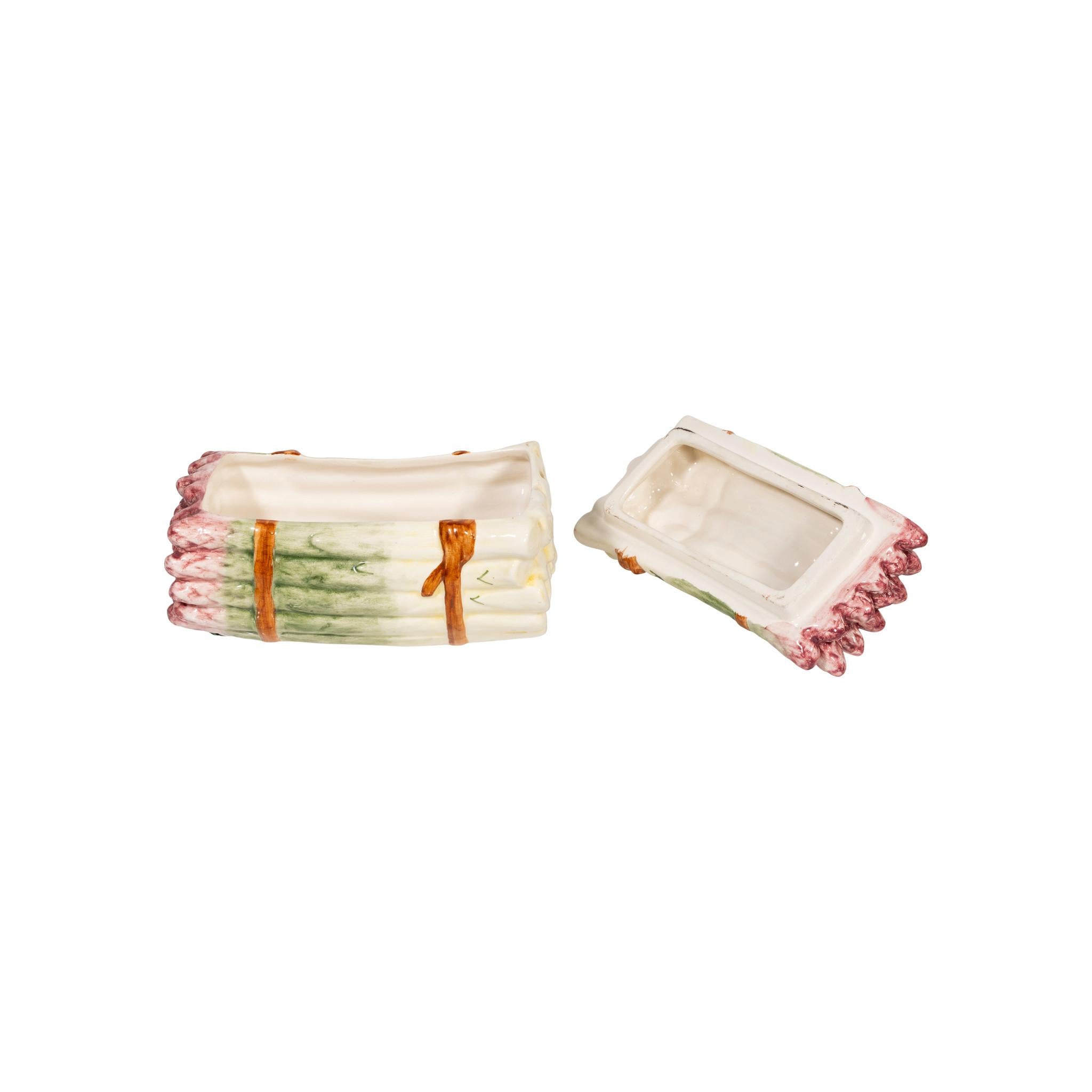 Majolika Spargel Serving Pieces im Zustand „Gut“ im Angebot in Coeur d'Alene, ID
