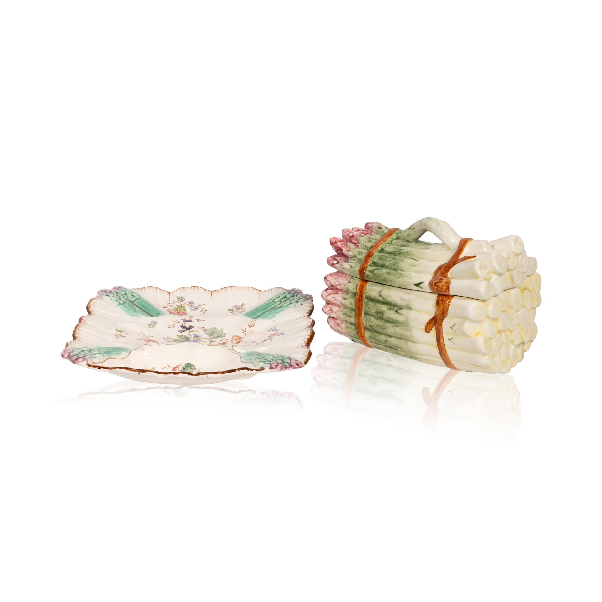Majolika Spargel Serving Pieces im Angebot 1
