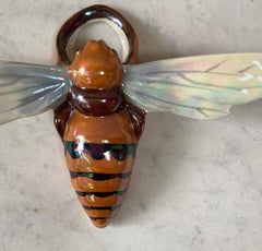 Majolica Bee Wall Pocket Sarreguemines, circa 1920