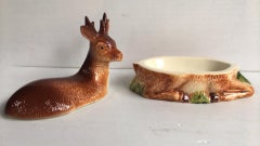 Majolica Brown Deer Tureen Caugant