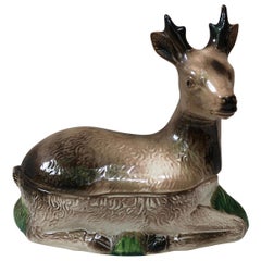 Majolica Brown Deer Tureen Caugant