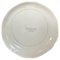 Majolica Bunnies Family Plate Choisy le Roi, circa 1900