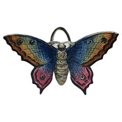 Majolica Butterfly Wall Pocket Fives Lille, circa 1900