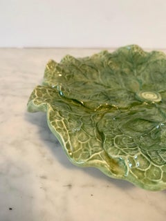 Majolica Cabbage Plate