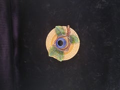 Majolica Cable stick with Bobash Dish