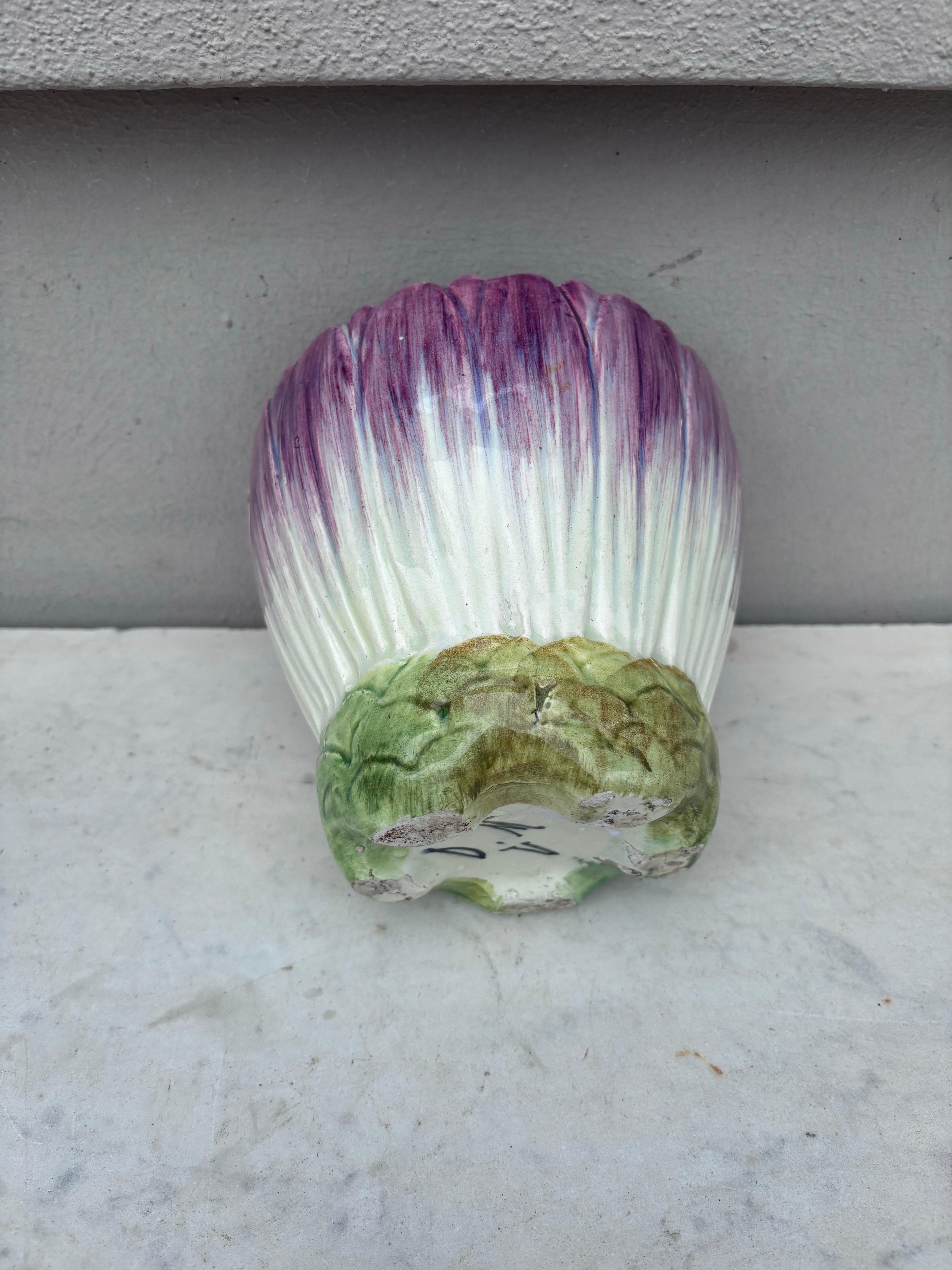 Late 19th Century Majolica Cache Pot Delphin Massier Circa 1890 For Sale