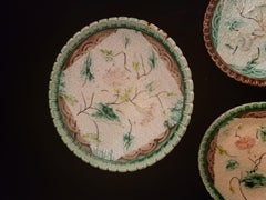 Majolica Cake Stand Set by Schramberg-Rare
